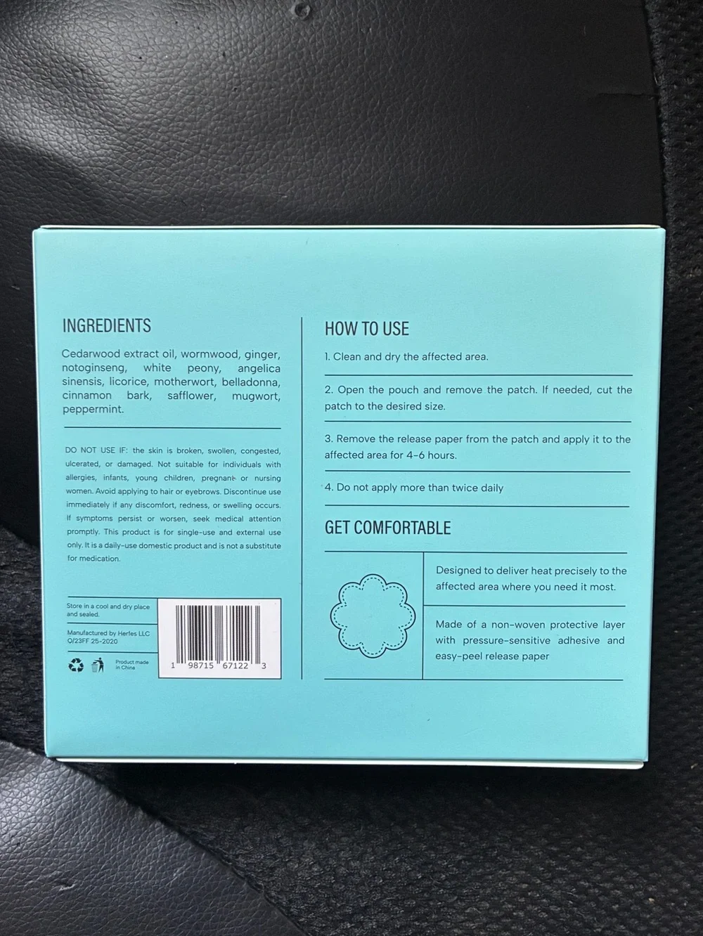Foot & Ankle Sun Patch -Cedarwood Relief Patches